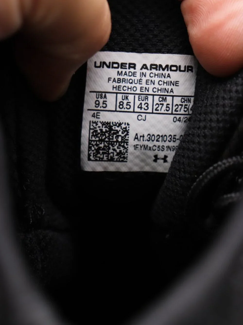 Under Armour Valsetz RTS 1.5 Men's Size 9.5 Tactical Black  Boots 3021035